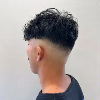 メンズ 押上/ショート・ボブ /パーマ/山口卓朗のヘアスタイル