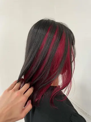 セミロング カラー kahuli  hair Ulu 「カーフリヘアウル」所属・鎗田 健のヘアスタイル