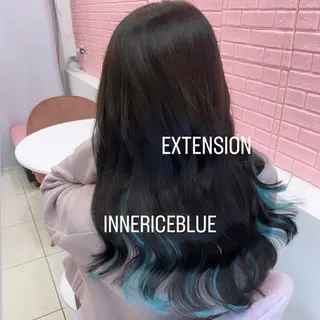 ロング カラー エクステ🩵ブリーチ 韓国ヘア🩵KAEのヘアスタイル