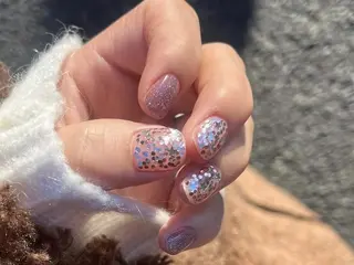 ネイル ki🍒🍒 ki ツルツルネイルのネイルデザイン