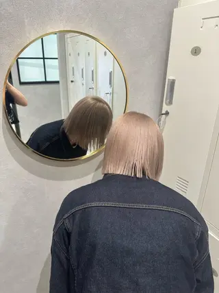 ミディアム カラー regalo 森重ユウのヘアスタイル