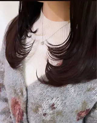 セミロング カラー ヘアアレンジ 久保田 あやねのヘアスタイル