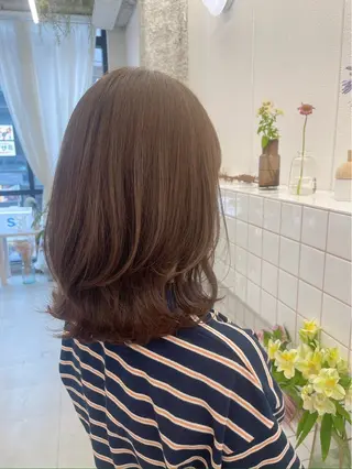 ミディアム カラー 💐花屋併設💐 宮園 雛羽のヘアスタイル