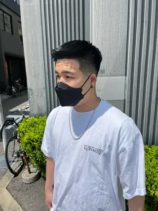 ショート メンズ &CREW スタッフのヘアスタイル