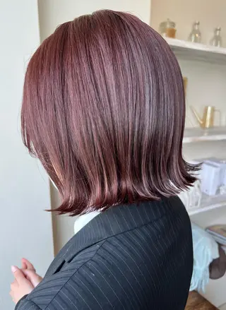 カラー Yurika🕯️ 透明感カラー/ボブのヘアスタイル