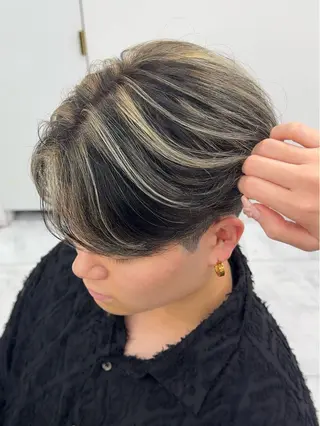 カラー メンズ メンズ/メッシュ ‪‪/セット/aoiのヘアスタイル