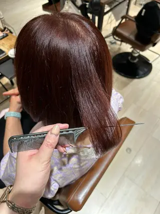 ショート カラー 韓国ヘア/レイヤー/ 顔まわり足立遥奈のヘアスタイル