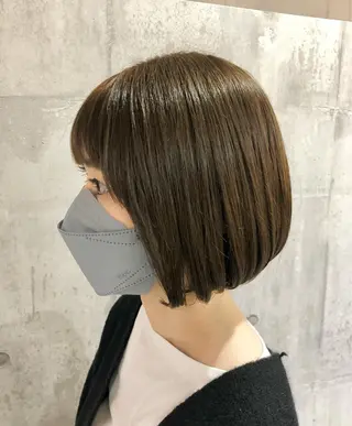 ミディアム カラー レイヤー/韓国 ハイトーン興津史弥のヘアスタイル