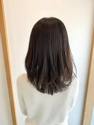 セミロング 名竹聖治/透明感 カラー/縮毛矯正のヘアスタイル