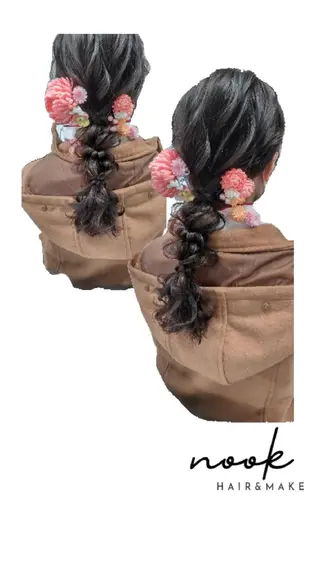 ヘアアレンジ hair&make nookのヘアスタイル