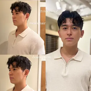 パーマ メンズ 🦮shiori アイドルオタク🦮のヘアスタイル