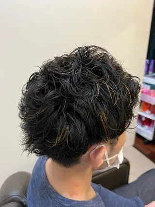 パーマ メンズ ヤマグチ リョウのヘアスタイル