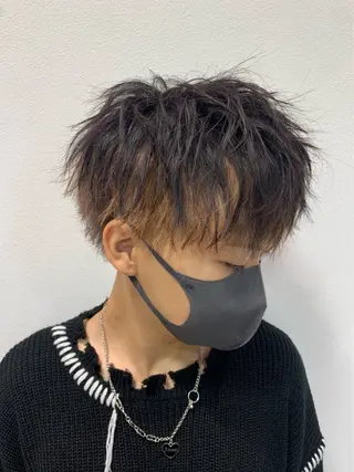 カラー パーマ メンズ 進藤彪雅/メンズ/ 千葉駅【GENiE】のヘアスタイル