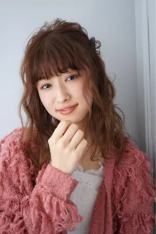 ロング カラー パーマ ヘアアレンジ 可愛いを作る神 ナオヒロのヘアスタイル