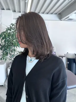 ミディアム カラー ハイトーン×似合わせ 🌱中川慎之介のヘアスタイル