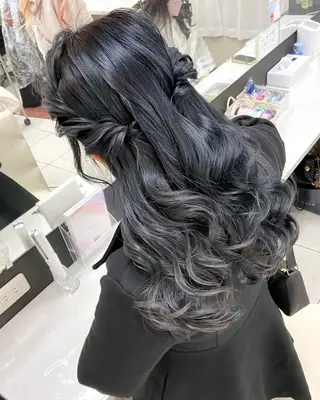 ヘアアレンジ LANDS所属・nanaka 🤍韓国ワンホンヘアのヘアスタイル