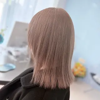 ミディアム カラー Ayu🍯/栄/ブ リーチカラー/ヘアメのヘアスタイル