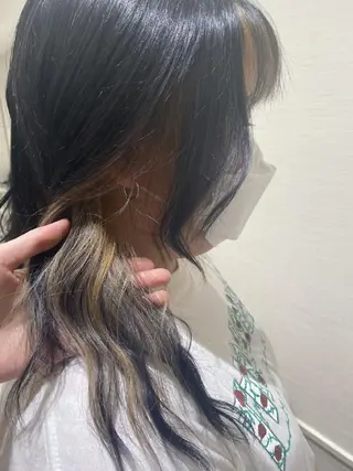 ロング カラー 田中 瑞妃のヘアスタイル