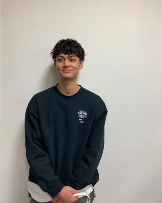 パーマ メンズ 星野 真壱のヘアスタイル