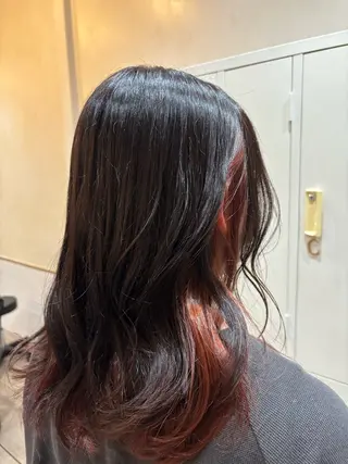 セミロング 🧸京橋Wカラー ほそいけいこ🧸のヘアスタイル