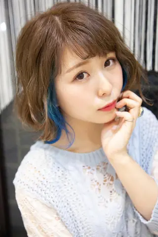 ミディアム カラー パーマ お得なクーポン掲載▼ 🌷三國祐美🌷のヘアスタイル