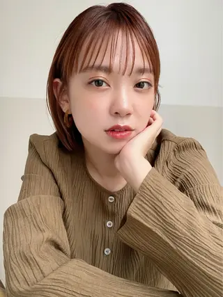 ショート カラー 🪭risa 暖色/レイヤー🪭のヘアスタイル