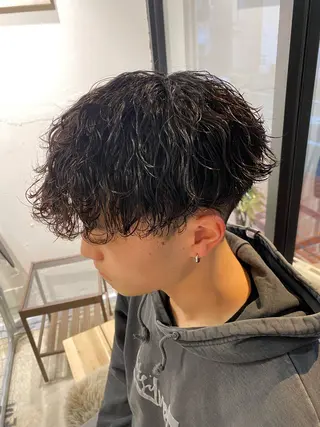 パーマ メンズ 🌴パーマオタク🌴 長谷川　諒佑🌈のヘアスタイル