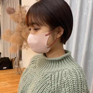 ショート salowin SHIBUYA me+店所属・kasumi/渋谷/ パーマのヘアスタイル