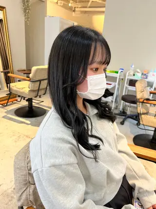 セミロング カラー 【髪質再整&黄砂除去 カラー】⚜️ぐっちのヘアスタイル