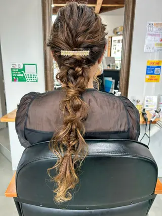 ロング 飯田 大樹のヘアスタイル