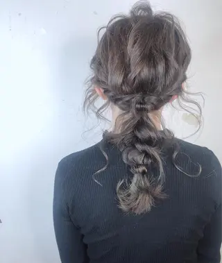 セミロング ヘアアレンジ 大嶋 伸吾のヘアスタイル