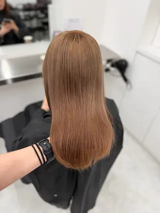 カラー 透ける透明感カラー 🤍anju🎀のヘアスタイル