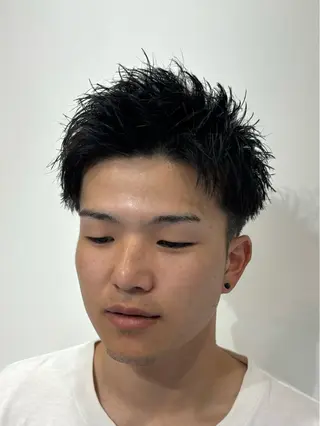 ショート メンズ 【店長】メンズ職人 短髪　ハイトーン🔥のヘアスタイル