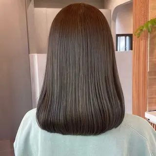 ミディアム ボブ/縮毛矯正/レイ ヤー♡Natsukiのヘアスタイル