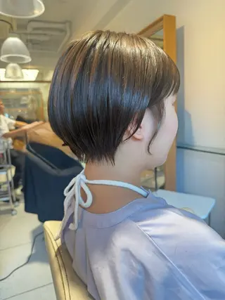 ショート カラー 安永 涼のヘアスタイル