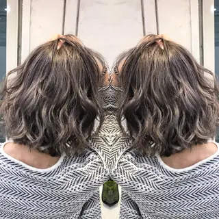 ミディアム カラー ヘアアレンジ BANK'S hair所属・💐ケラチン 髪質改善寺坂雄飛💐のヘアスタイル