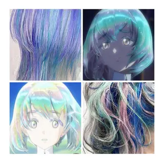 ミディアム カラー GARU-ガル-所属・TSUNO🦖 派手髪/オタク美容師のヘアスタイル