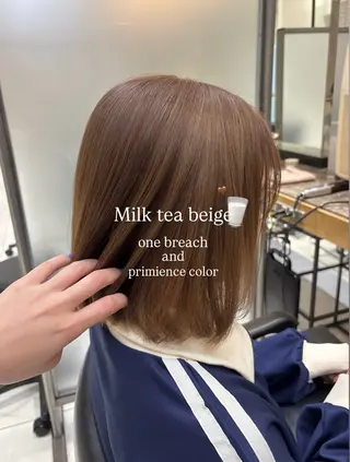 ショート カラー レイヤー🍑透明感 カラー🤎AKARIのヘアスタイル
