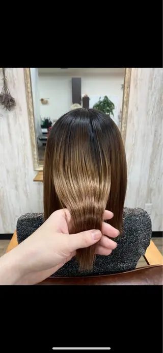 ミディアム 🫧‪縮毛矯正 かとうよしき🫧のヘアスタイル