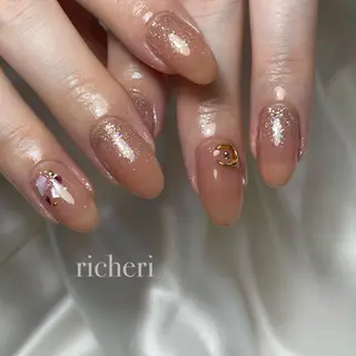 ミディアム ネイル richeri beautyのネイルデザイン