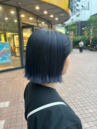 ミディアム シオン/艶髪カラー/ 韓国ヘアのヘアスタイル