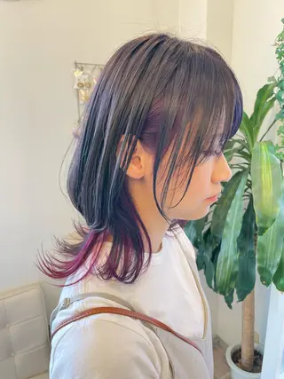 ミディアム カラー Avis Hair Works所属・野田 歩のヘアスタイル