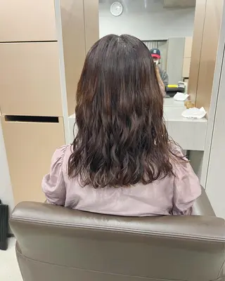 ミディアム パーマ ボブパーマコテ巻き風 パーマNo1深江秀平のヘアスタイル