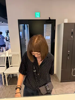 ミディアム カラー レイヤー/ハイトーン ROKUのヘアスタイル