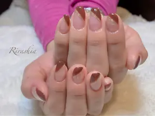 ネイル うる艶♡透明感ネイル Rirashiaのネイルデザイン