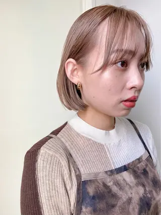 ミディアム 森綱 悠 /栄/ボブのヘアスタイル