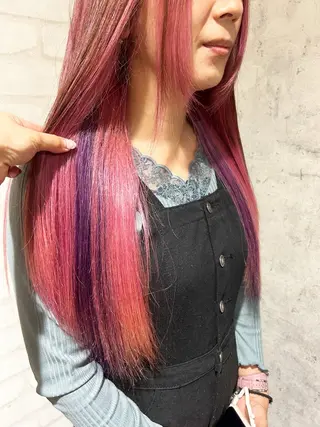 ロング カラー パーソナルカラー 診断🍀マリンのヘアスタイル