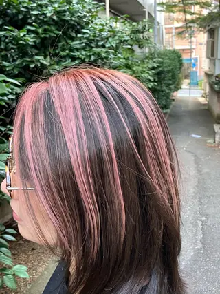 ミディアム カラー vi camino ミヤデラのヘアスタイル