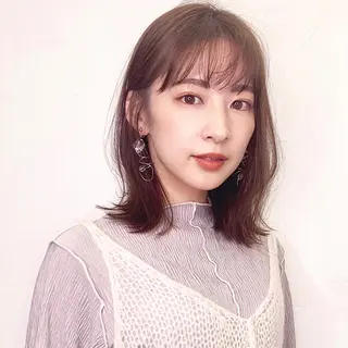 ミディアム Sana / 韓国ヘア / カラーのヘアスタイル