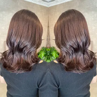 セミロング カラー tocca 💜石田愛結💜のヘアスタイル